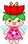 little fairy in pink dress