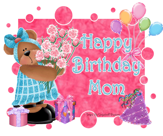sparkley happy birthday mom