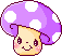 cute purple mushroom